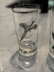 Vintage 1970s Federal Glass Water Fowl Hunting Birds Highball Tumbler Glasses –
