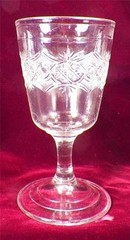 Orient Goblet Buckle and Star Bryce Bros EAPG Clear Glass 1877 Antique