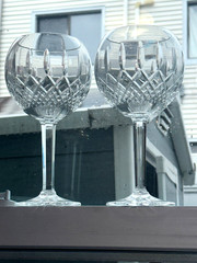 Waterford Crystal BALLYBAY overside 2 Balloon Goblet 1 Cattlesmaine wine Glasses