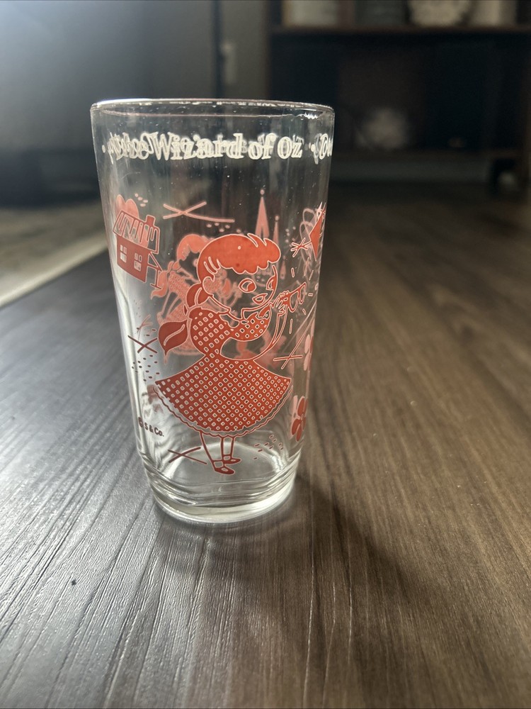 1950’s Wizard of Oz «The Wizard» Glass Tumbler 5″ Swift’s Peanut Butter TF647