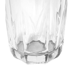Pasabahce Turkey TOPAZ Clear Multi Sided Panels 5 3/8” Glass Tumbler EUC