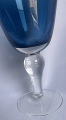 Artland Salute Blue Water Goblets Set of 6 *Read Note in Description