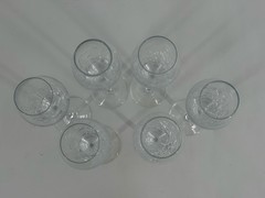 Pier 1 Reflections Crackled Fluted Champagne Glasses Set Of 6
