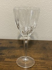 SET(4) MARQUIS By WATERFORD SPARKLE Water Goblets 8.25″H SIGNED