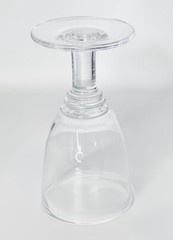 Simon Pearce PEZ7 Clear Crystal Rippled Hand Blown 17 OZ Glass Water Goblet NEW