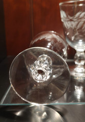 VTG Set of 4 Libbey Water Goblets Wheat Glasses (Stem 3003 Cut) Discontinued