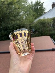 VINTAGE 22 KARAT GOLD 8 CULVAR GLASSES Moorish design