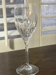 MIKASA Artic Lights Wine Goblets Mikasa Crystal Wine Glass VTG 8 1/4″x 2 1/4″ D