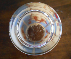 Snowman Cooler Tumbler (s) 16 oz. Glass Sakura Debbie Mumm 1997 White Red Blue !