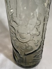 ittala Finland Oiva Toikka ? Flora 6 3/8” Drinking Glass Tumbler Smokey Green