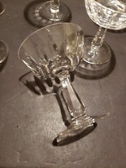 (6) Sherbet Champagne Glasses 4-1/2″ Crystal Van Dijck Royal Leerdam Netherlands