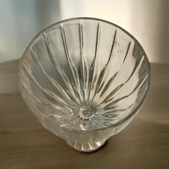 Mikasa Park Lane Vintage-Style Clear Glass Water Goblet with Ribbed Design (BR1)