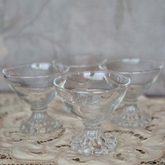 4 Vintage Anchor Hocking Berwick Boopie Sherbet/Champagne Glasses