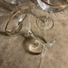 Lenox Crystal Laurent Pattern 5” Champagne /sherbet Stem Glass A Lot Of 8 PCs