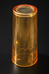 Jeannette Hex Optic Honeycomb Gold Iced Tea Glasses 6.375” – Set of 4