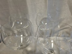 Vintage Set of 7 Yugoslavian Rogaska Mouth Blown Crystal Glasses – 2 Sizes