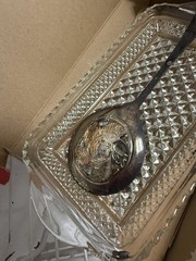 Vintage Cranberry Serving Set