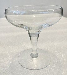 Crystal Champagne Coupe Glass Sparkling Wine Vintage MCM Retro