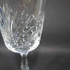 Oscar De La Renta Crystal Austria Stemmed Glass Water Wine Drinkware Barware