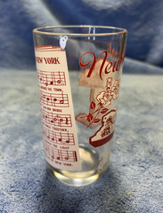 VTG State Song Souvenir Glass 5″ New York