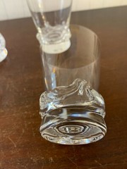 25 Red Wine Glasses Sorcy Model Daum Crystal 9.8 cm Height