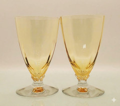 FOSTORIA FAIRFAX TOPAZ JUICE GLASSES – SET OF 2 (6 available)