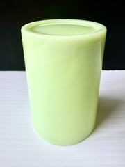Vtg Jeannette Uranium Glass Jadeite Green Tumbler/Cup 3.75” VHTF Depression