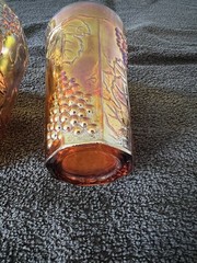 Indiana Glass Harvest Gold carnival glass tumbler lot