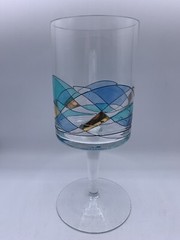 Gaudi Barcelona Aqua Compote Goblet Barware 11 3/4”