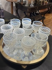Vintage Fenton French Opalescent Moonstone Liquor/Shot Glass 4”