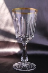 Dresden Oscar de La Renta Set of 6 Crystal Wine Water Goblets 7 3/8 «