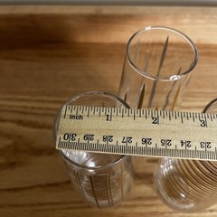 Vintage Stemless Champagne Flutes Glasses MCM Gold Barware Atomic