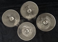 4 Schott Zwiesel Wine Glasses Carisma Platinum Blown Glass Vintage Discontinued
