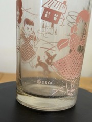 Wizard of Oz Dorothy Decorated Clear Glass Tumbler with Pink Graphics