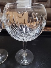 Set of 2 Waterford Millennium “Love” Toasting Balloon Wine Glasses 8 in Tall EUC