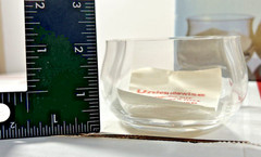 NOS Vintage Dartington Glass Sugar & Cream Set Designed by Frank Thrower England