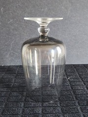 Vintage Smoky Gray Tint Iced Tea Glass American Cookware •Blown Glass Short Stem