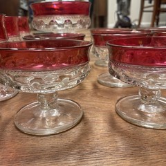 Lot of King’s Crown Ruby Red Glassware & Dishes- 1930-50’s – 21 Pcs
