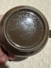 Vintage Dinex Insulated Ware Dark Brown Coffee Mug Made in USA