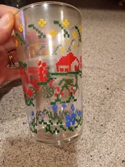 (8) Vintage Victorian Summer Scene Horse And Carriage Libby Glasses