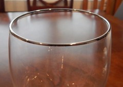 LENOX CRYSTAL «ERIN» PATTERN PLATINUM TRIM WATER GOBLET GLASS (S) 8 5/8″