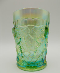 LG Wright Iridized Green Maple Leaf Tumbler. Gorgeous!