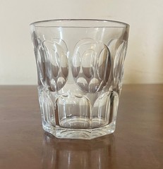 Antique Mid 19th c American Classical Ashburton Flint Glass Whiskey Tumbler 1850