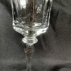 4 MIKASA Jamestown Wine Goblets Glasses Gold Trim Crystal FLUTED 9 1/4” Tall