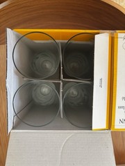 Luigi Bormioli Schumann Beer Glass 2 sets of 4 Blown Crystal Glass 11.5 oz