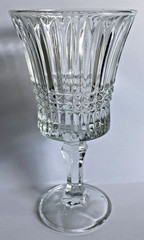 Vintage Fosteria Aspen Stem 2861 Water Goblet Wine Glass 7.25″ Clear 9 Oz