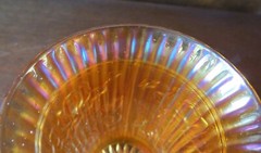 Imperial Lustre Rose Marigold Carnival 4 ¼” 9 oz Flat Tumbler(s)