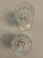Pair of Waterford Irish Cordial Glass Discontinued 3 1/4 Tall Discontinued