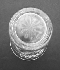 Oatmeal Flared Anchor Hocking Tumbler Prescut Clear Crystal EAPG 8 Ounces