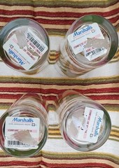 Franciscan Apple Glasses Tumblers 6 1/4” Set of 4 Hand Painted MCM New W/ Tags
